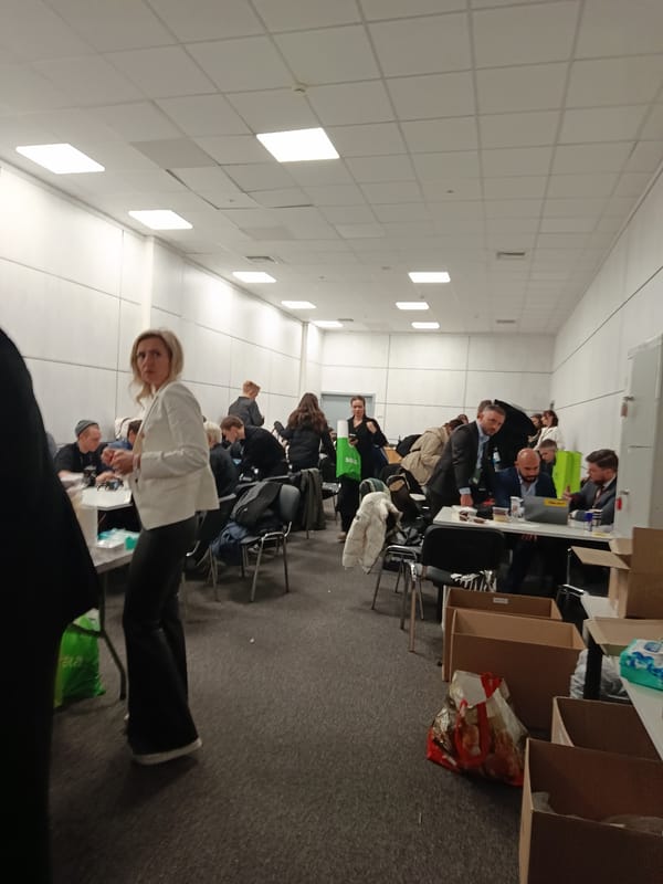 People work on laptops in Khimki office space
