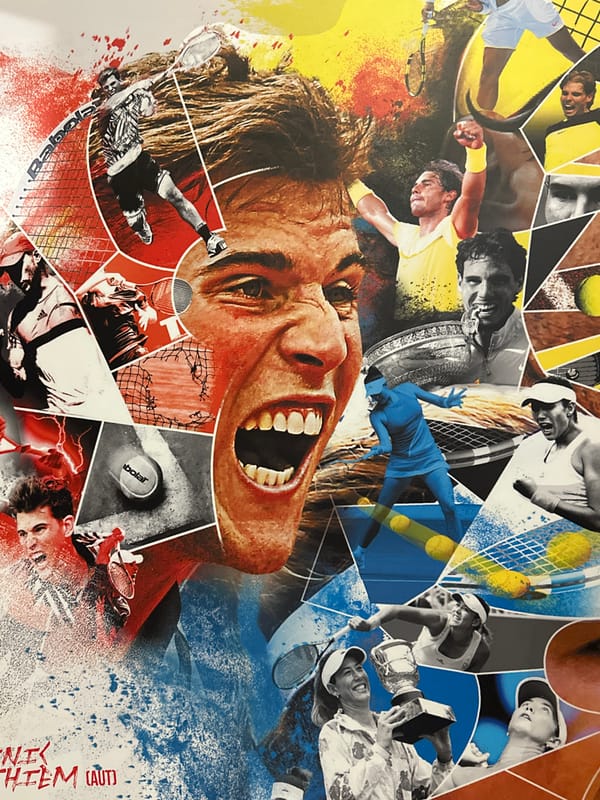 Tennis collage and selfie captured in Esenyurt, Turkey