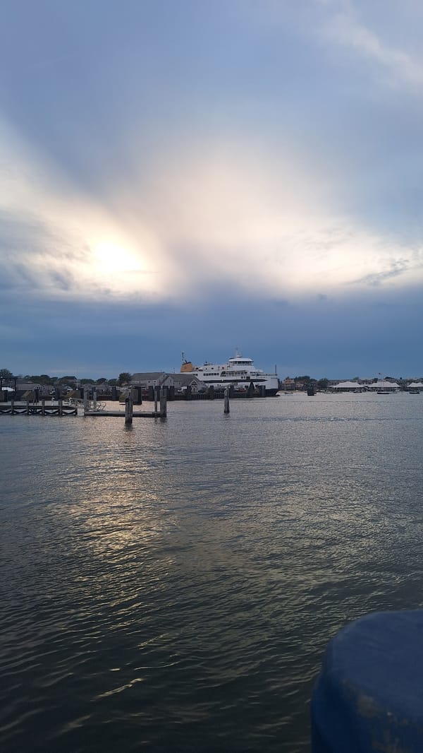Evening harbor scenes across Nantucket's waterfront and marina