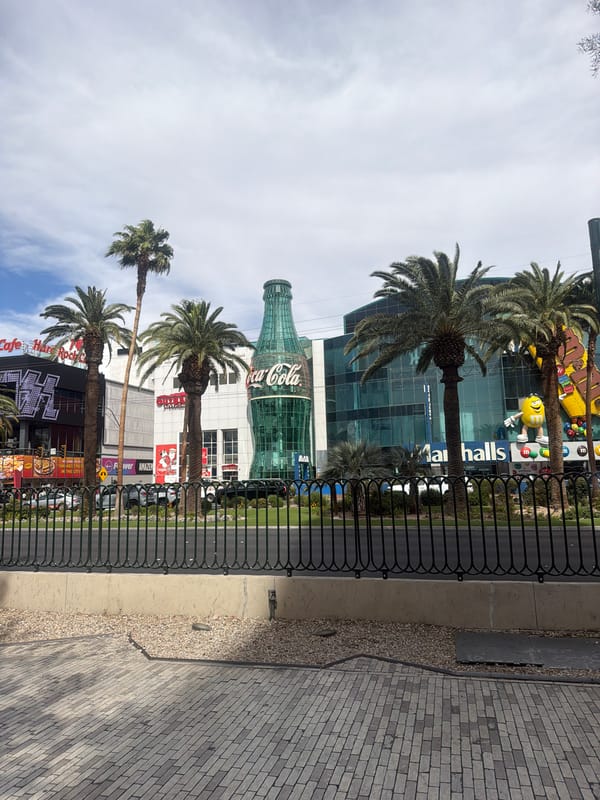 Witness documents daytime Las Vegas Strip street scene