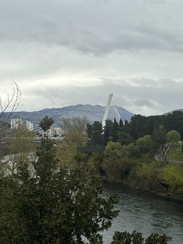 Morning leisure scenes captured along Morača River in Podgorica