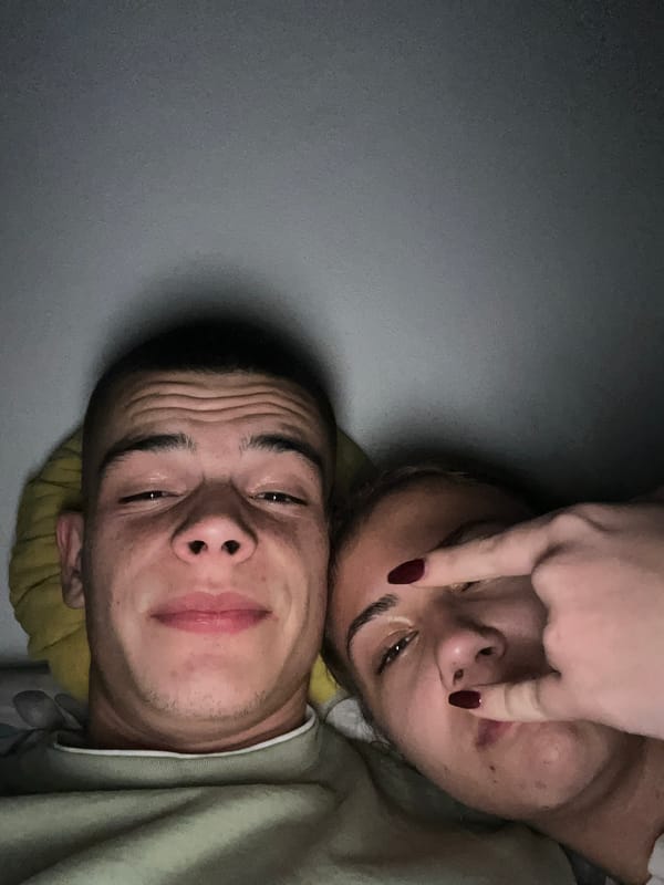 Couple captured in casual bedroom moment in Karavelovo