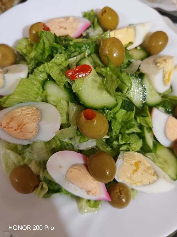 Fresh salad and baked goods documented in Haskovo