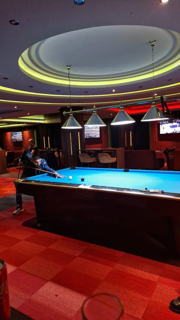 Pool players documented at Sofia billiards hall