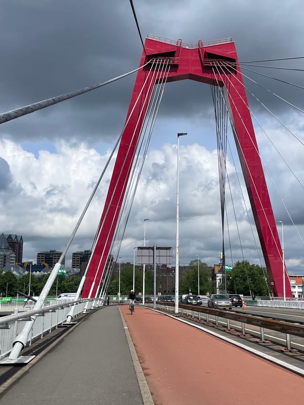 Rotterdam waterfront and cityscape documented during morning hours