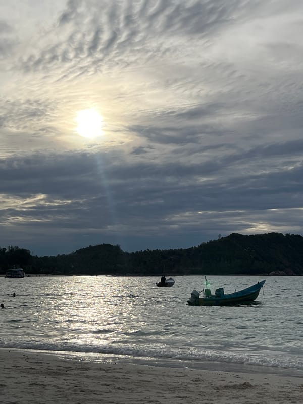 Lazy beach morning on Ko Pha-ngan, Thailand