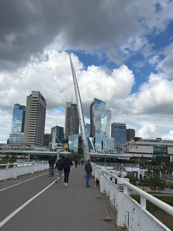 Afternoon scenes along the Neris River in Vilnius