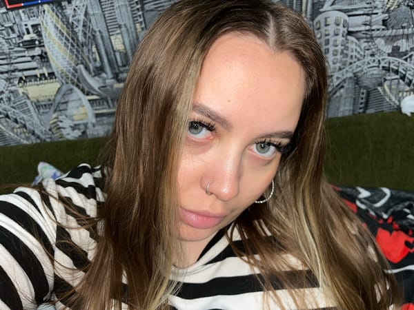 Woman documents selfie session in Russian village