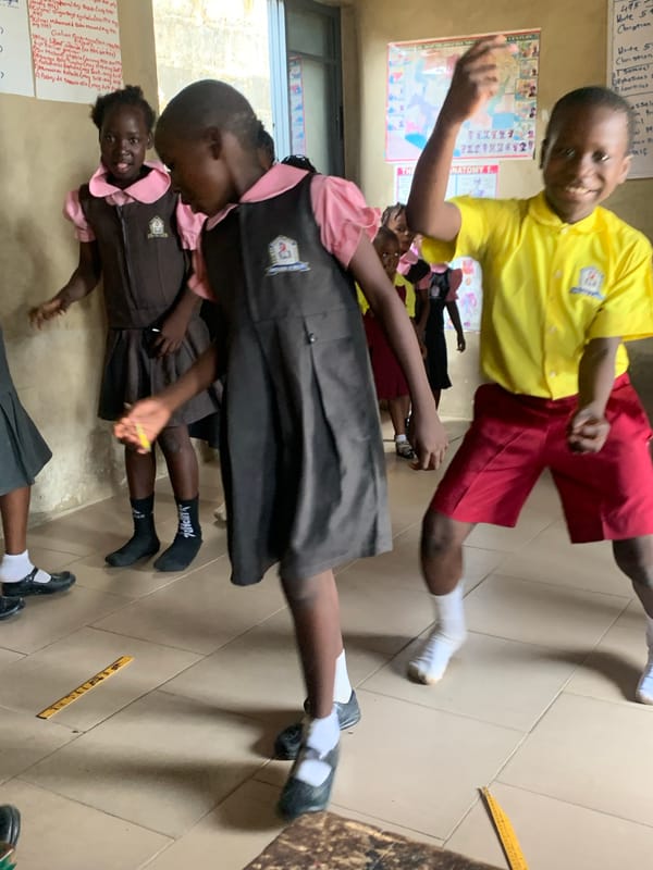 School children observed in classroom activities during afternoon hours