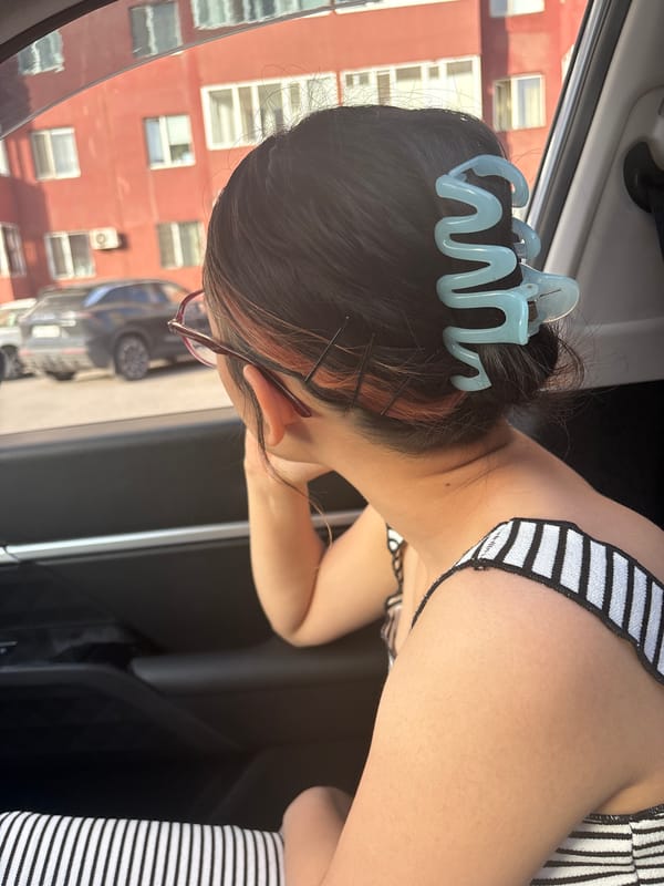 Mother, toddler share casual car moments in Astana