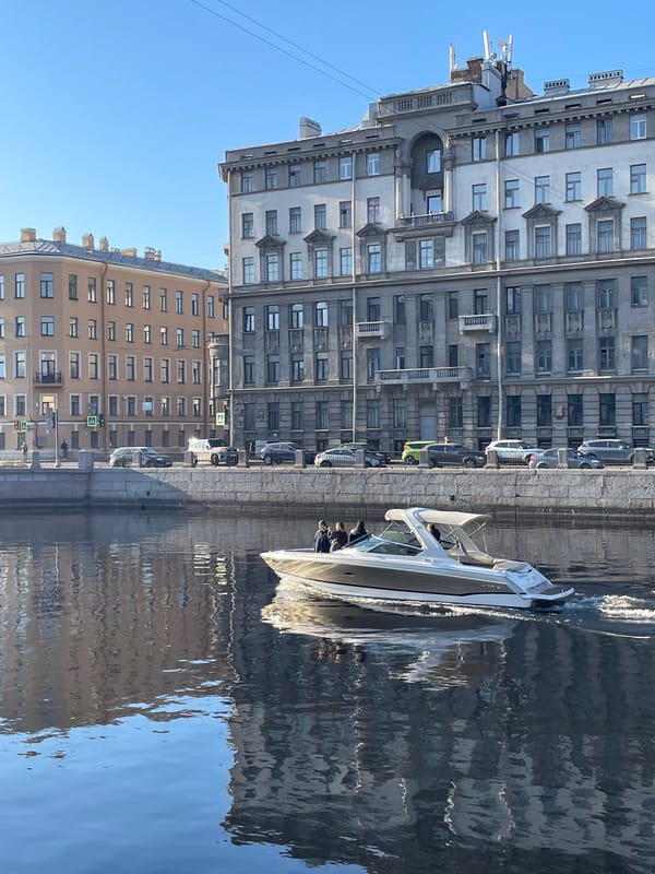 Saint Petersburg canal district captured during afternoon documentation