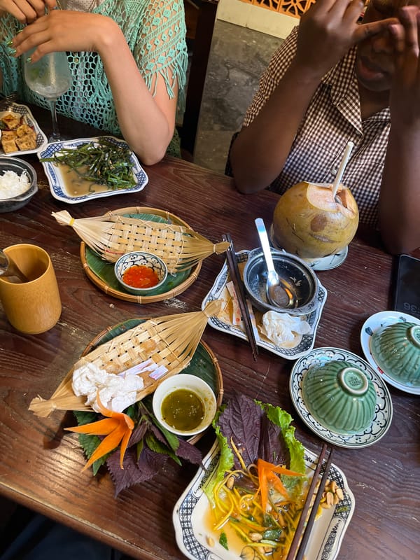 Restaurant dining scene captured in Hội An Ward