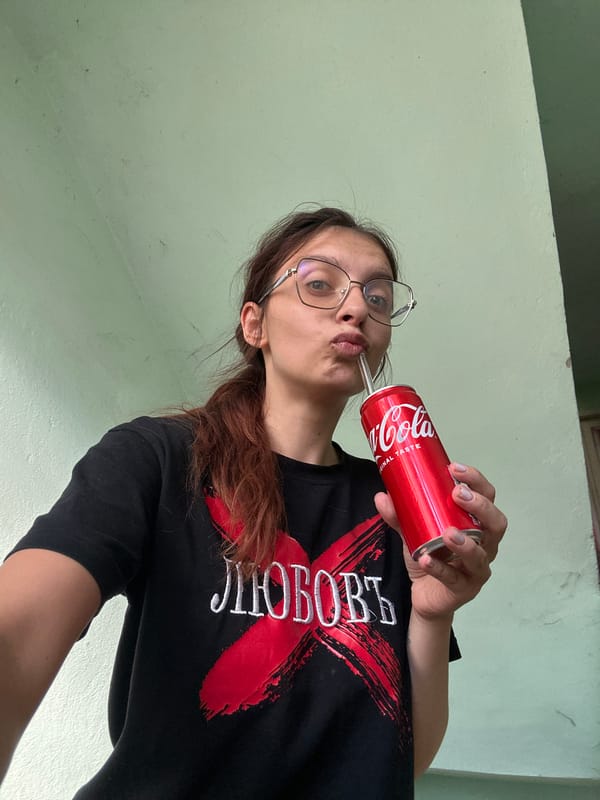 Casual afternoon in Tryavna, Coca-Cola in hand