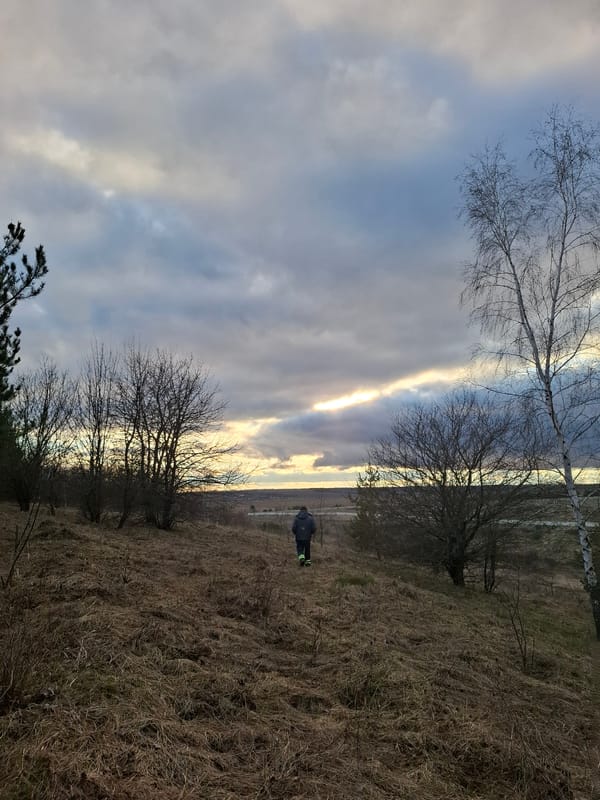 Rural spring landscape documented in Khlevnoye, Russia