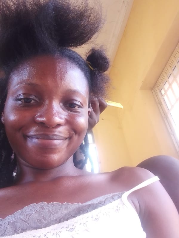 Hair care afternoon at home in Jimeta, Nigeria