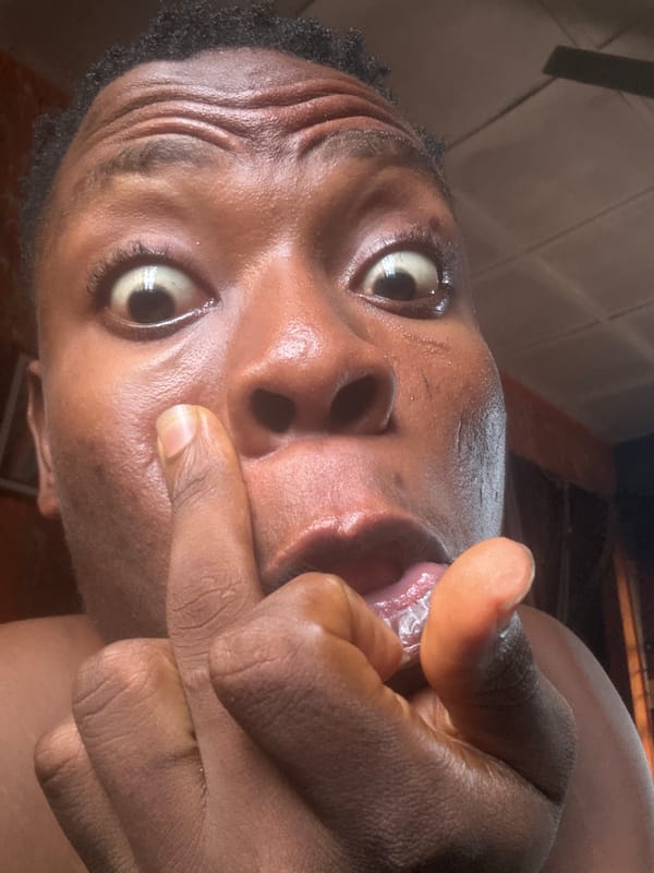 Person takes animated selfie series in Ikorodu, Nigeria