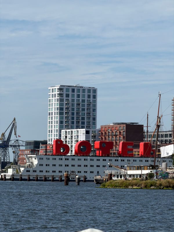 Immersive art installation explored near Amsterdam's EYE Film Museum
