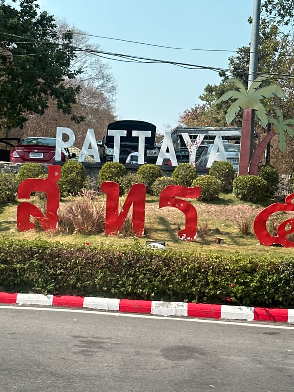 Morning street scenes documented across Pattaya City, Thailand