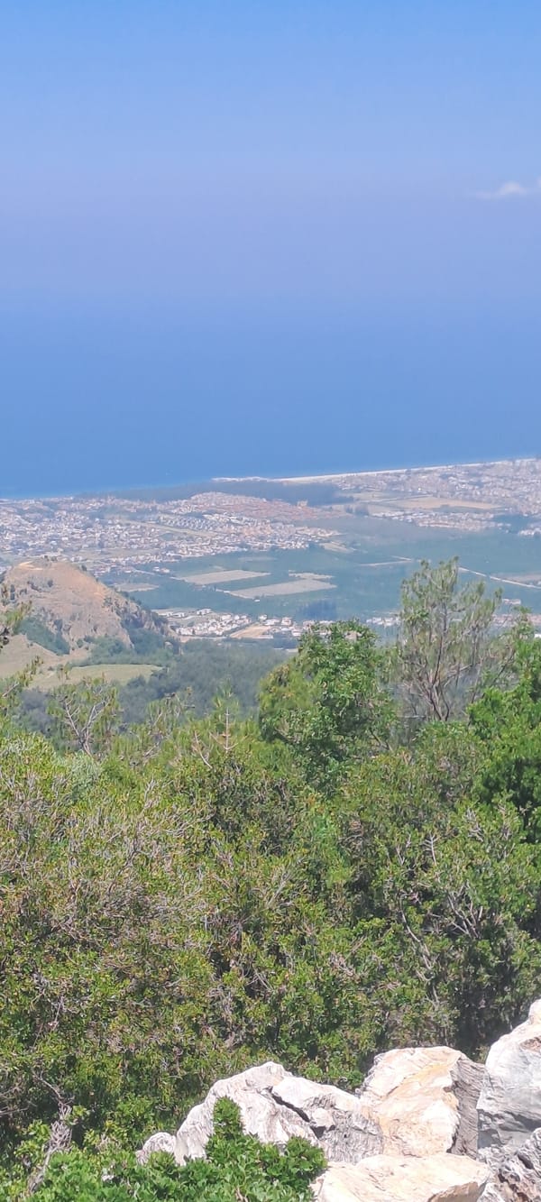 Panoramic coastal views captured in Kuşadası, Turkey