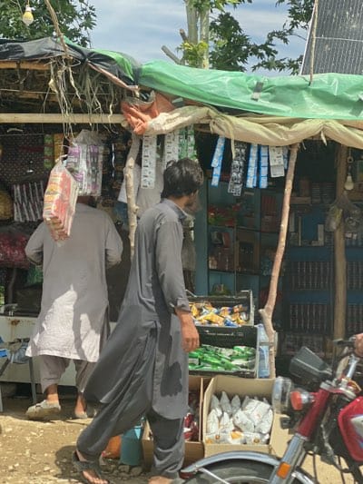 Roadside shop with solar panel spotted in Afghanistan