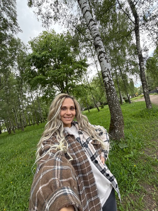 Woman and girl captured in casual outdoor moments in Шебунино
