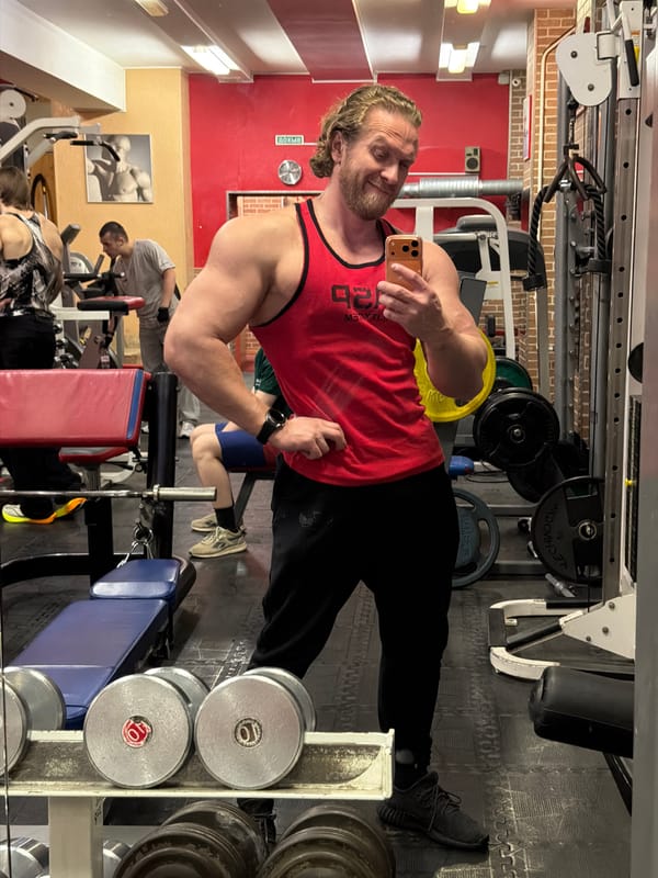 Gym workout session documented in Saint Petersburg fitness center