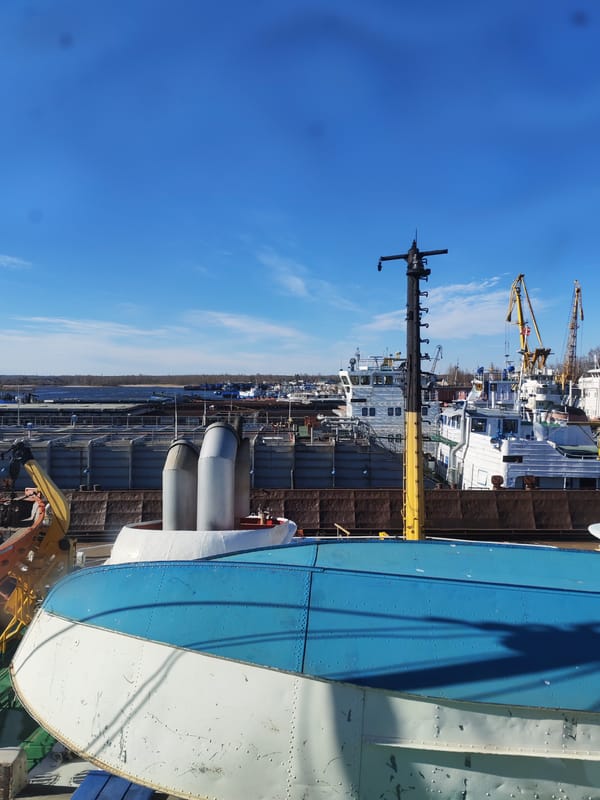 Maritime activity observed at Russian port facility
