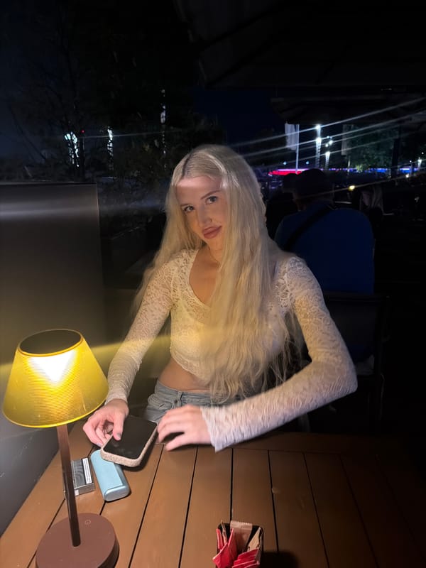 Women photograph themselves with smartphones across Belgrade locations