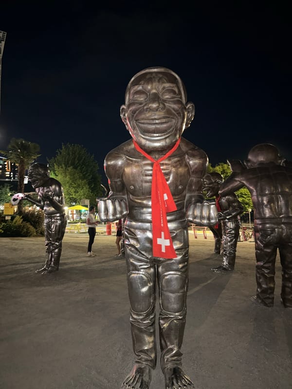 Late night exploration of Vancouver's bronze statue installation