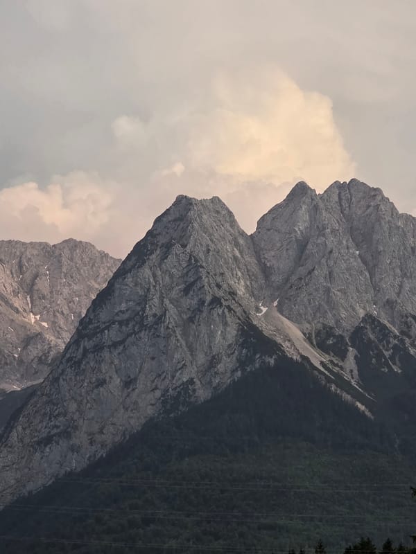 Wetterstein peaks at golden hour, Garmisch-Partenkirchen