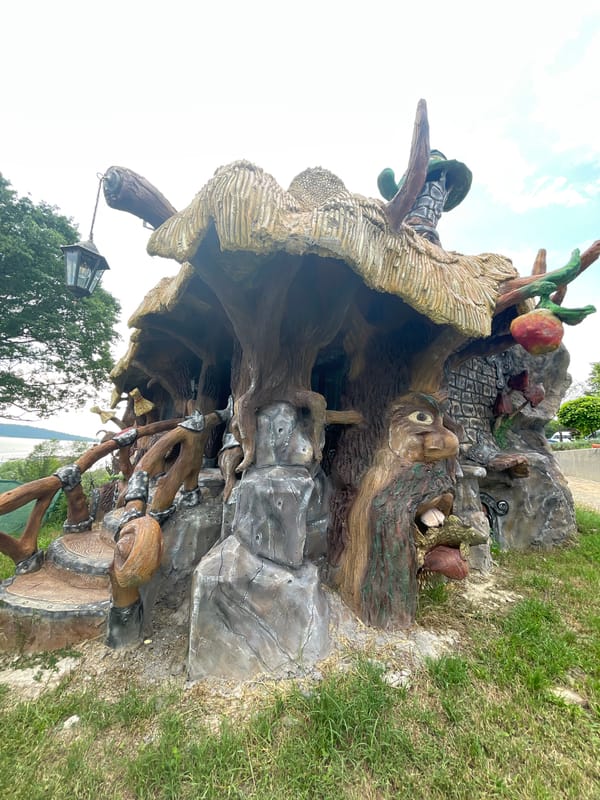 Fantasy sculpture park documented in Koprinka, Bulgaria