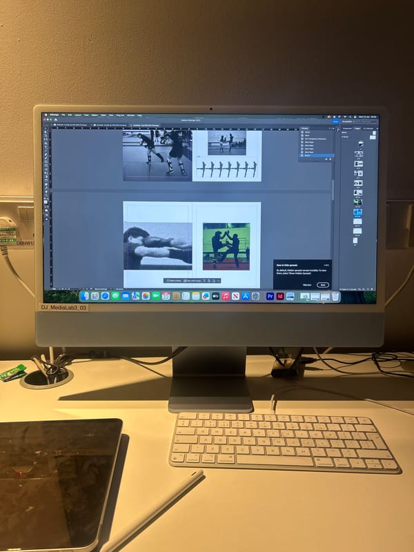 Design workstation spotted running Adobe InDesign in Dundee