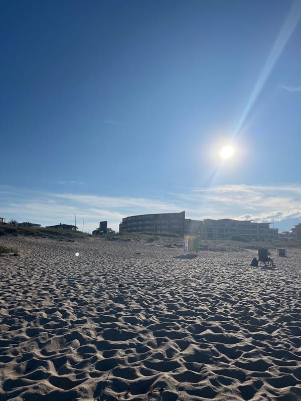 Sunny beach afternoon in Sozopol, Bulgaria