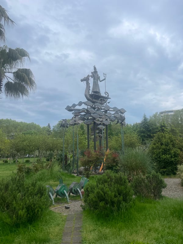 Morning scenes captured around Sochi's palm-lined parks and waterfront