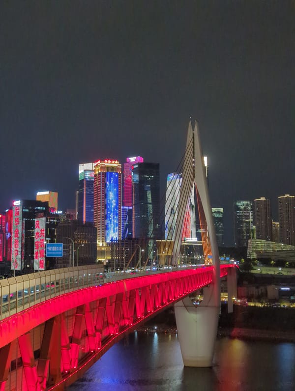 Nighttime street life captured across Yuzhong District, Chongqing