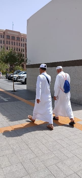 Daily life scenes documented at Prophet's Mosque in Medina