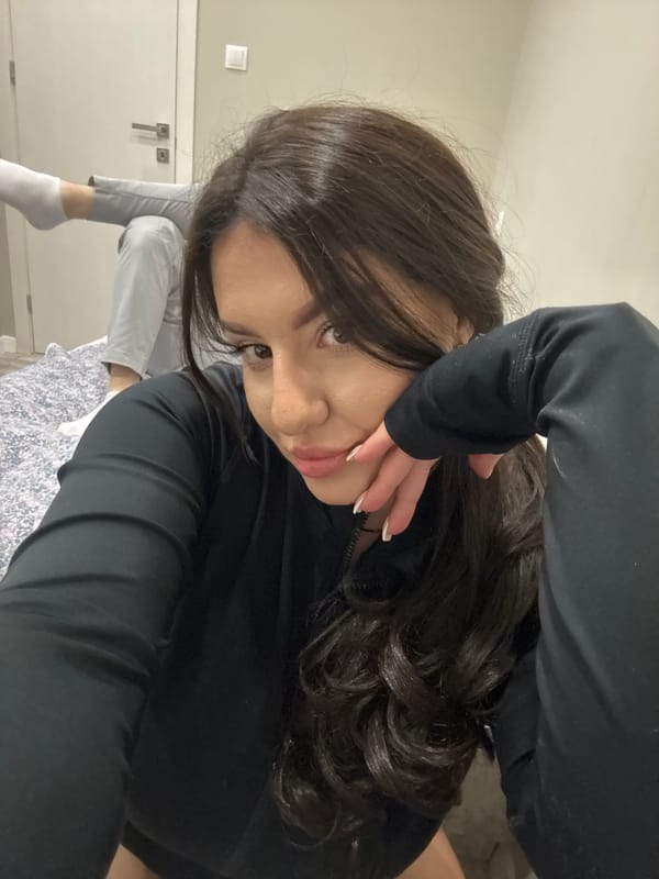Evening selfie session captured in Burgas residential setting