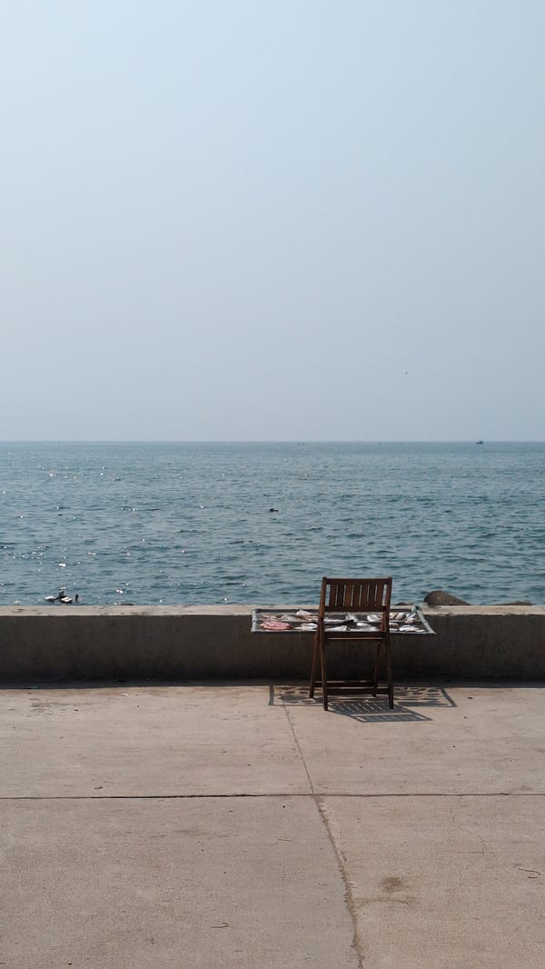 Early morning documentation of Phan Rang coastal city scenes