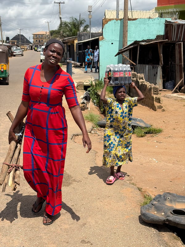 Midday street scenes from Jos, Nigeria