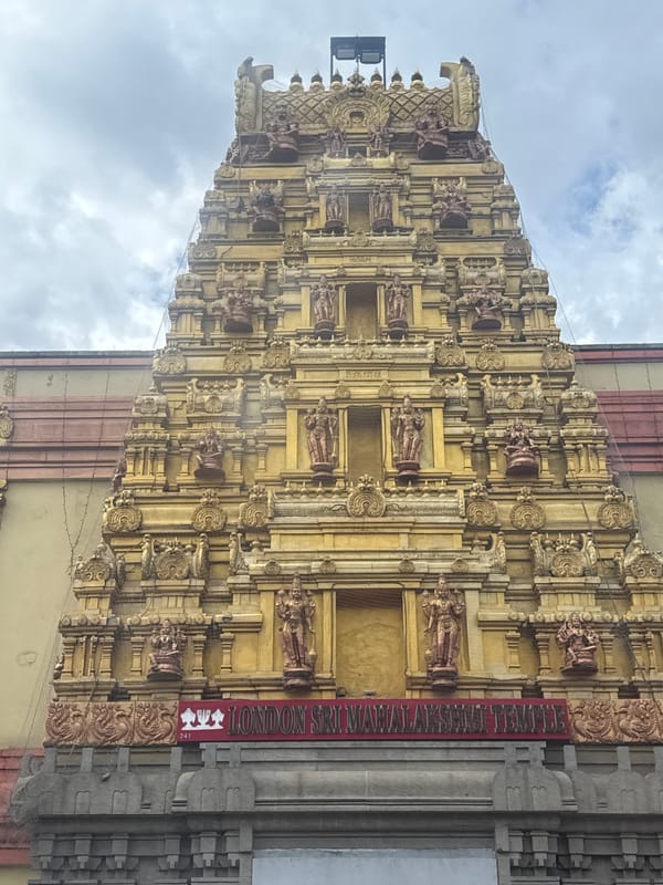 Hindu temple facade documented in London
