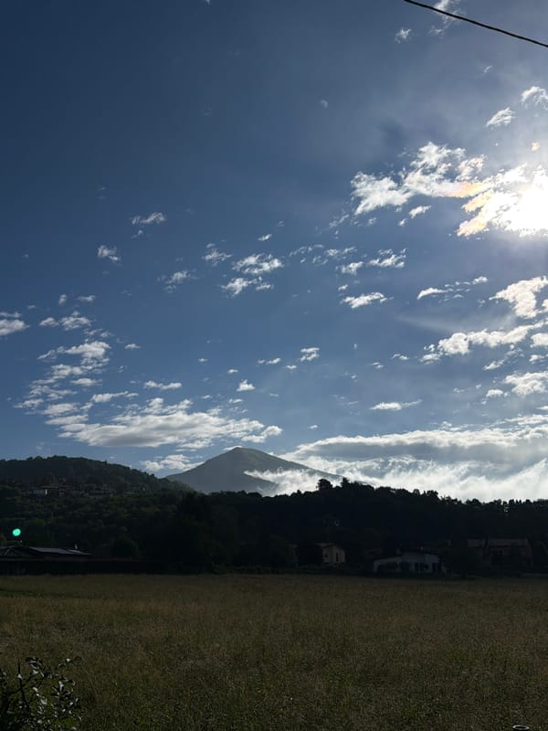 Morning landscape views captured near Penzano, Italy countryside