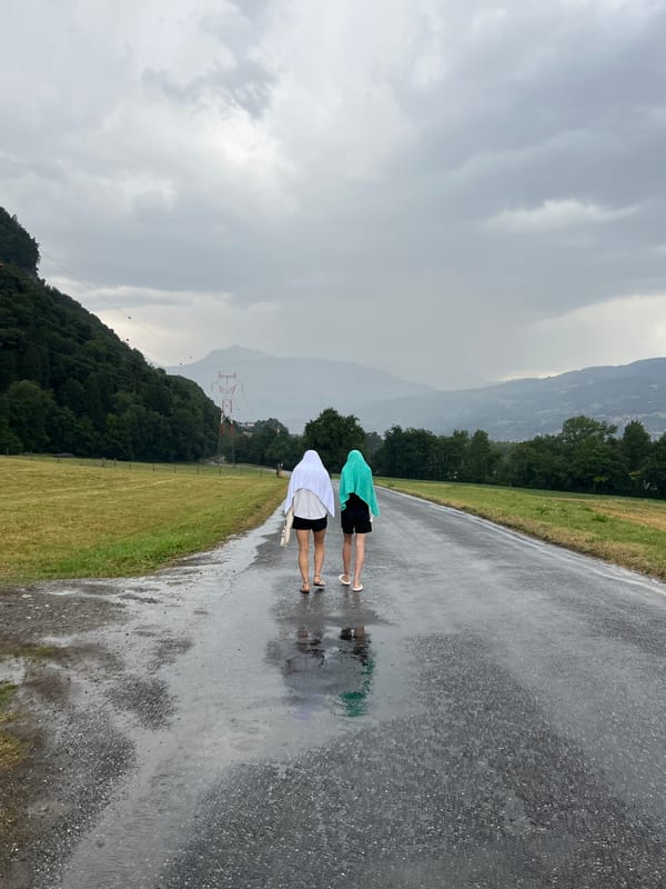 Mountain rain arrives early, cutting short a waterfall trip in Sallanches