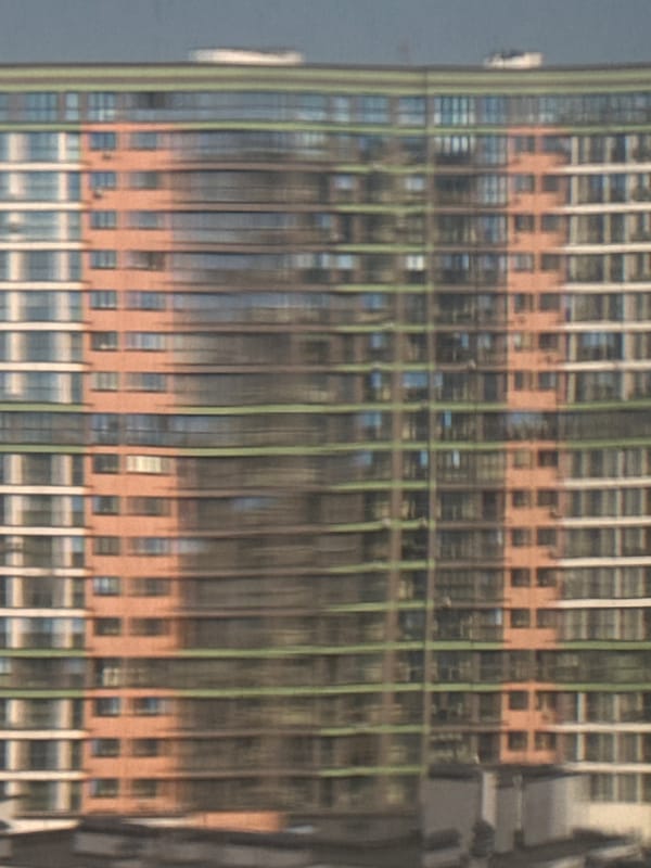 Morning observations of buildings and household items in Minsk