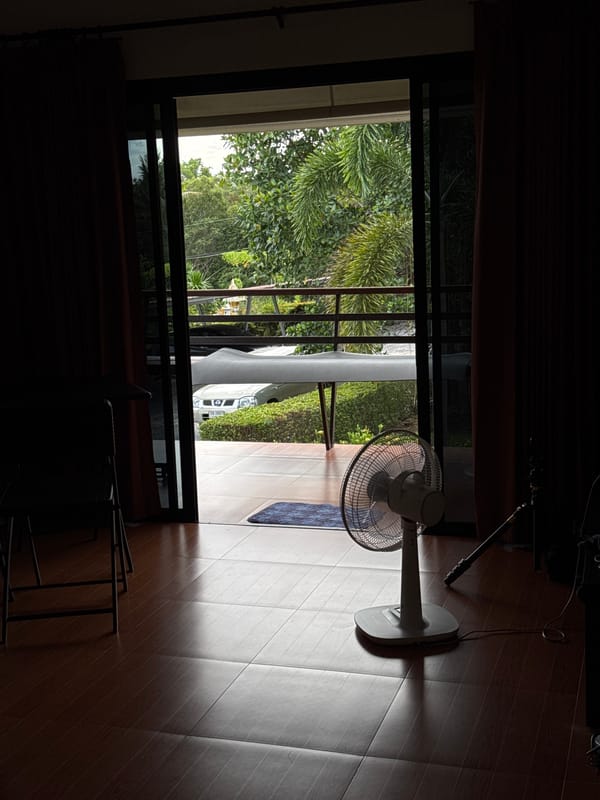 Morning wellness routine at a Ko Samui tropical villa