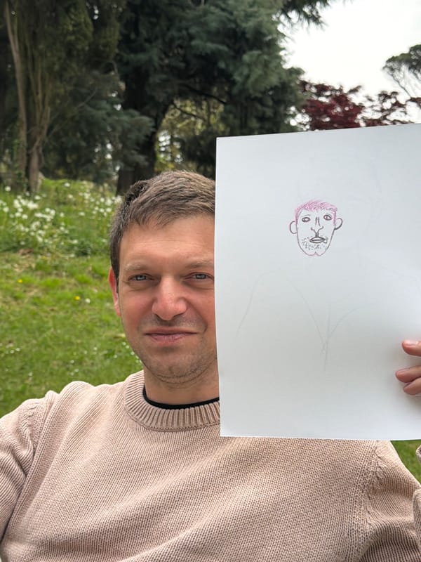 Art session draws portraits in Erba Italy