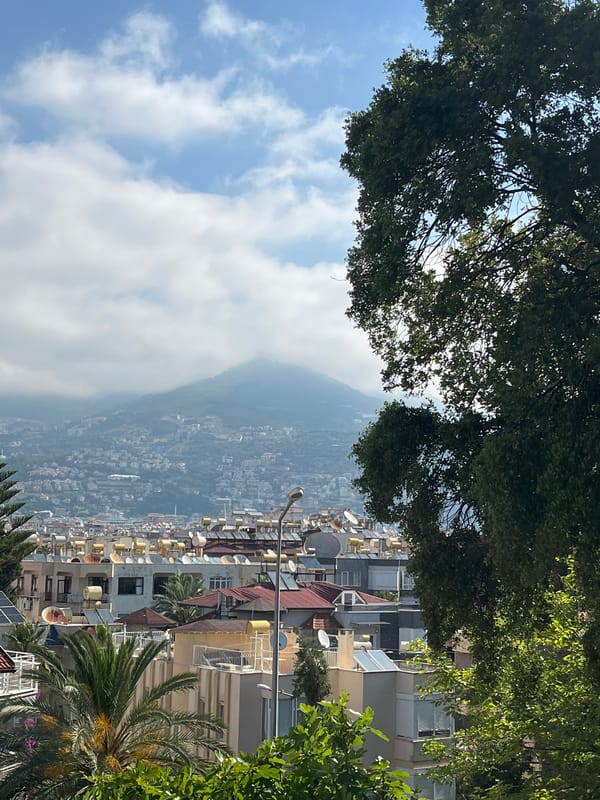 Morning panoramic views captured of Alanya's mountainous coastline