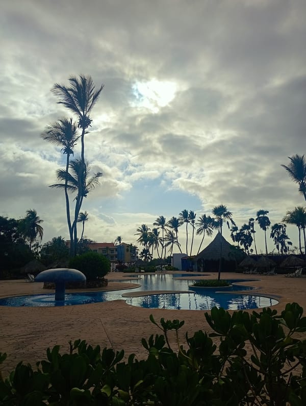Overcast skies captured at Venezuelan beach resort