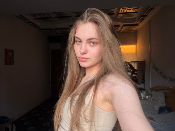 Portrait series mixing bedroom selfies and a sunset silhouette shot