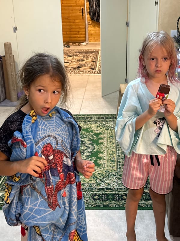 Children observed in casual indoor evening activities June 12