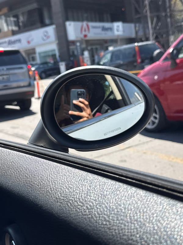 Driver takes selfies, city photos from car in Mexico
